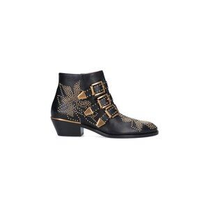 Chloé Susan Ankle Boots In Leather IT 37.5 Women